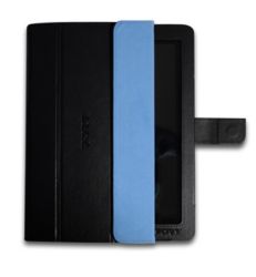 Port Designs Reno leather iPad 2 and 3 Portfolio Case with Black and Blue Interior 