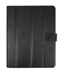 Port Designs Reno leather iPad 2 and 3 Portfolio Case with Black and Grey Interior 