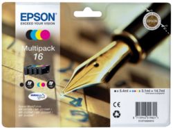 Epson T1626 Black 3 Colour Inkjet Multipack