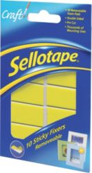 Sellotape Sticky Fixers Removable Pads Pack of 10