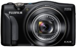 Fuji FinePix F770EXR Camera Black 16MP 20xZoom 30LCD FHD 25mm Wide Lens GPS