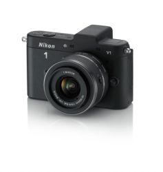 Nikon 1 V1 Mirrorless System Camera Black 10 30mm Lens Kit 10MP 30 LCD FHD