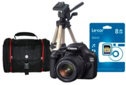 Canon EOS 1100D Kit 1 Black 18-55mm Non IS Lens Desktop Tripod SLR Bag 8GB SD