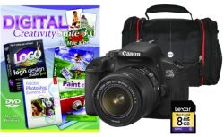 Canon EOS 650D SLR Camera kit inc 18 55mm IS II LensCase 8GB Card and Creativity Software 