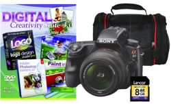 Sony Alpha A37 SLR Black Camera and Software Kit Black