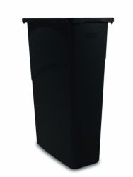 Rubbermaid Slim Jim Waste Container Black 87ltr