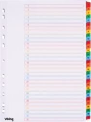 Office Depot Coloured Mylar Dividers White Coloured Tabs Board A4 31 Part 1 31 Numbered Set