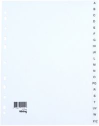 Office Depot Punched Dividers White Board A4 20 Part A Z Set