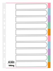 Office Depot Punched Dividers Coloured Manilla A4 Extra Wide 10 Part Blank Set
