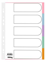 Office Depot Punched Dividers Coloured Manilla A4 Extra Wide 5 Part Blank Set