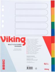 Office Depot Polyproylene Dividers White Coloured Tabs Polypropylene A4 10 Part Blank Set
