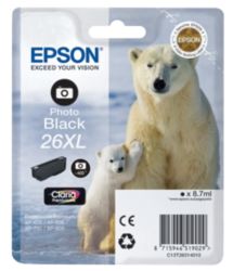 Epson T263140 Photo Black Inkjet Cartridge XL