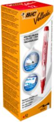 Bic Velleda Pocket Liquid Whiteboard Markers Red Pack of 12