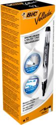 Bic Velleda Pocket Liquid Whiteboard Markers Black Pack of 12