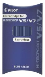 Pilot V5 V7 Hi Tecpoint Refills Blue Pack of 3