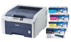 Brother HL 3040CN Laser Colour Printer With Full Set Of Toners