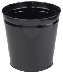 Metal Waste Bins Black