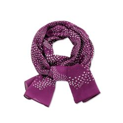 Womens Lightweight spotty scarf Size One size Amethyst spot 