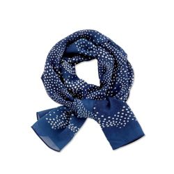Womens Lightweight spotty scarf Size One size Navy spot 