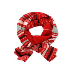Womens Lightweight scarf Size One size Ruby striped black 