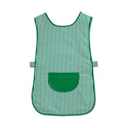 unisex Tabard with pocket Size L Length 275ins 70cm Green white