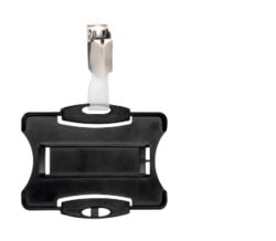 Pack 25 Black Security ID Holders with Clip