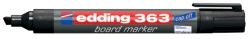 edding 363 Chisel Tip Whiteboard Marker Black Pack of 10
