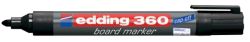 edding 360 Bullet Tip Whiteboard Markers Black Pack of 10