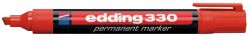 edding 330 Chisel Tip Permanent Markers Red Pack of 10