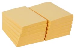 Office Depot FSC Certified Sticky Notes Yellow 76 x 102mm 12 pads per pack