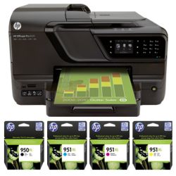Hewlett Packard HP OfficeJet Pro 8600A Colour 4 In One Printer with full set of Ink Cartridges 