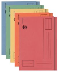Office Depot Square Cut Manilla Folders Medium Weight Manilla 250gsm Foolscap Assorted Pastel Pack of 100