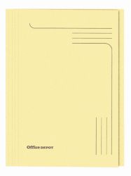 Office Depot A4 Square Cut Manilla Folders Medium Weight 250gsm Yellow Pack of 100