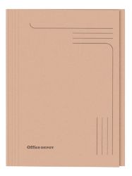 Office Depot Square Cut Manilla Folders Medium Weight Manilla 250gsm A4 Buff Pack of 100