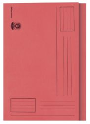 Office Depot Square Cut Manilla Folders Light Weight Manilla 180gsm Foolscap Red Pack of 100