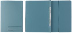 Office Depot Flat Bar Files Without Pocket Medium Weight Manilla 250gsm Foolscap Blue Pack of 25