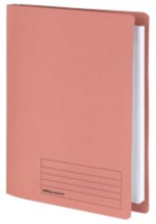 Office Depot Flar Bar Files Medium Weight Manilla 250gsm Foolscap Pink Pack of 5