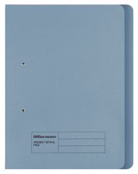 Office Depot Blue Foolscap Heavyweight Spring Coil Files Pack of 25