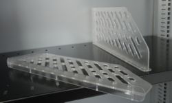 Bisley steel slotted shelf