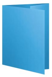 Office Depot One Flap 250gsm Blue Folders Pack of 50