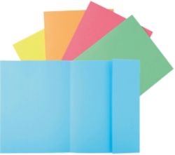Office Depot One Flap 250gsm Assorted Folders Pack of 50