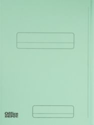 Office Depot Two Flap 250gsm Green Folders Pack of 50