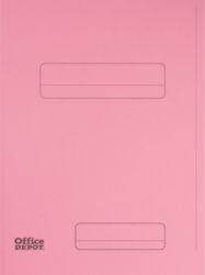 Office Depot Two Flap 250gsm Red Folders Pack of 50
