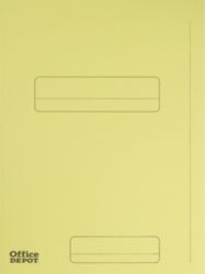 Office Depot Two Flap 250gsm Yellow Folders Pack of 50