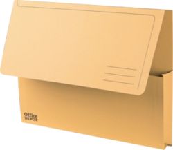 Office Depot Manilla Document Wallets Heavy Weight Manilla 285gsm A4 Yellow Pack of 50