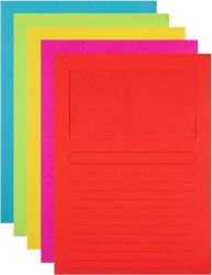 Office Depot Assorted Window Cut Back Folders Pack of 50