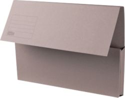 Office Depot Manilla Document Wallets Medium Weight Manilla 250gsm Foolscap Grey Pack of 50