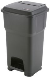 Vileda Hera Pedal Bin Black Size 60 Litre