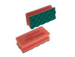 Pack of 10 Vileda PUR Active Foam Backed Scourer Red