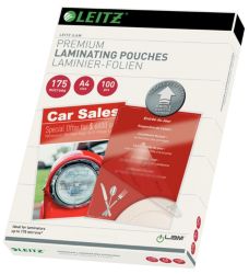 Leitz A4 175 Micron Lamination Pouches Pack 100